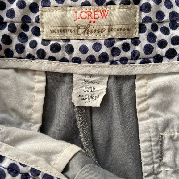 EUC, Women’s J.Crew 100% Cotton Broken-In Chino Shorts, Gray Size: 2 - Picture 4 of 6